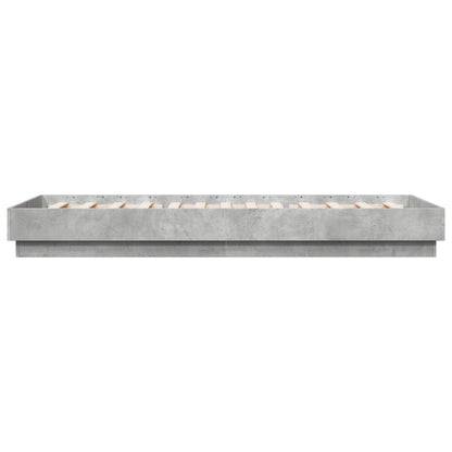 Bed Frame without Mattress Concrete Grey 100x200 cm