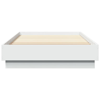 Bed Frame without Mattress White 90x200 cm Engineered Wood