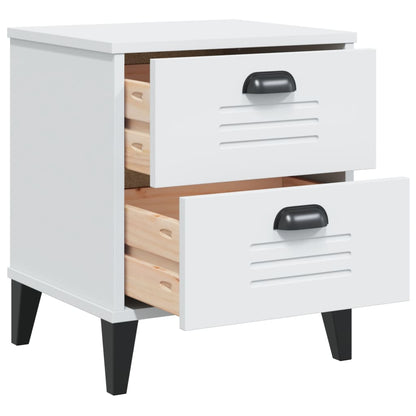 Bedside Cabinet VIKEN White Engineered Wood