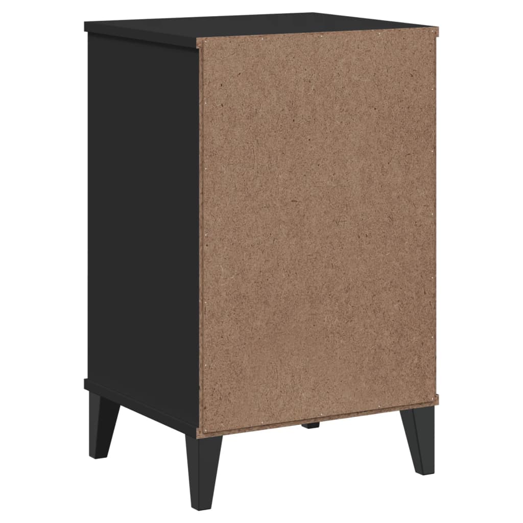 Bedside Cabinet VIKEN Black Engineered Wood