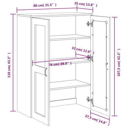 Top for Highboard VIKEN White Engineered Wood