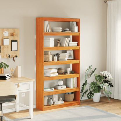 Book Cabinet/Room Divider 100x30x199.5 cm Solid Wood Pine