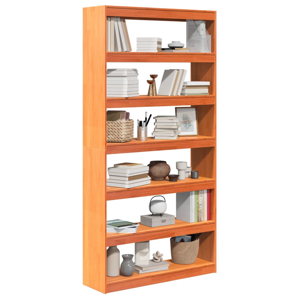 Book Cabinet/Room Divider 100x30x199.5 cm Solid Wood Pine