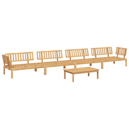 5 Piece Garden Pallet Sofa Set Solid Wood Acacia