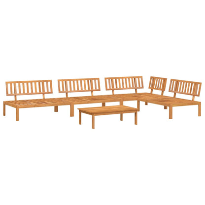 5 Piece Garden Pallet Sofa Set Solid Wood Acacia