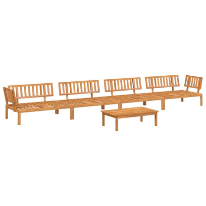 5 Piece Garden Pallet Sofa Set Solid Wood Acacia