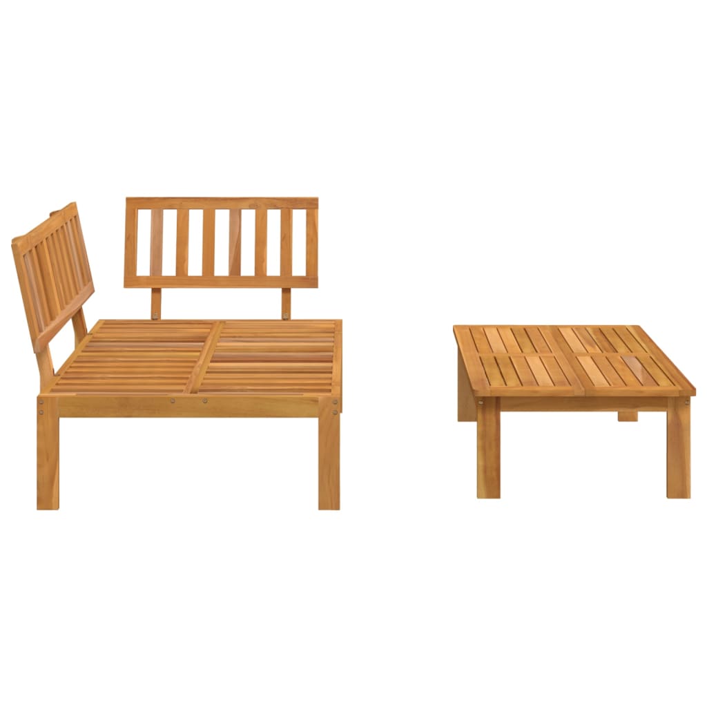 Garden Pallet Sofa Set 2 pcs Solid Wood Acacia