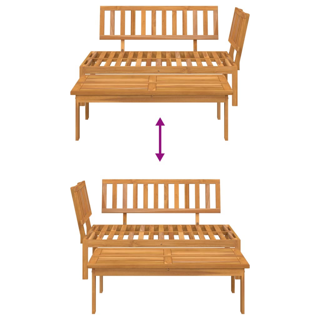 Garden Pallet Sofa Set 2 pcs Solid Wood Acacia