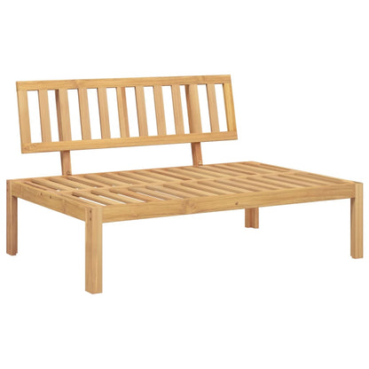 Garden Pallet Middle Sofa Solid Wood Acacia