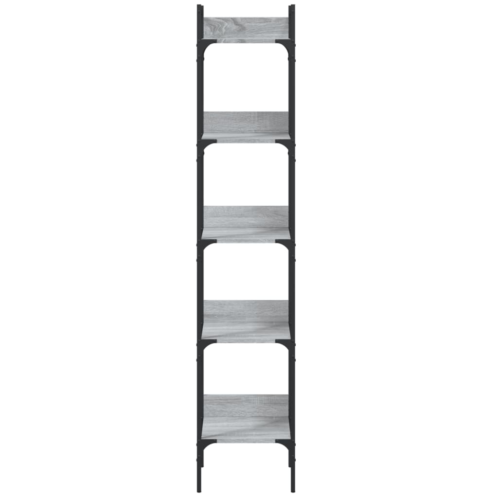 Bookshelf 5-Tier Grey Sonoma 35x30x174 cm Engineered Wood