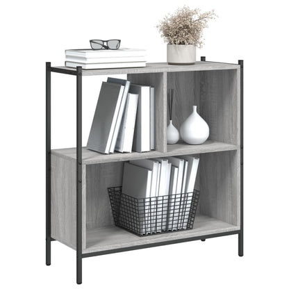 Bookcase Grey Sonoma 72x28x77.5 cm Engineered Wood