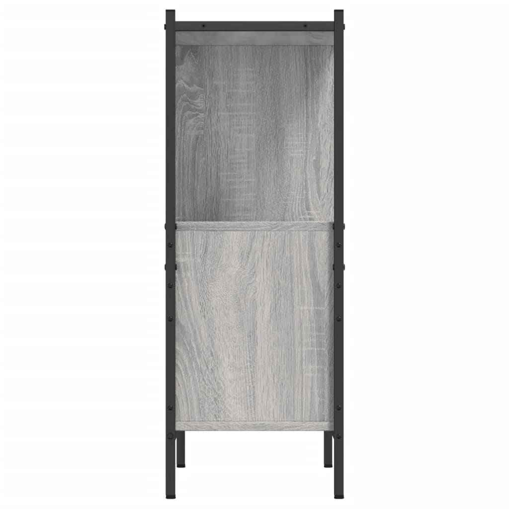 Bookcase Grey Sonoma 72x28x77.5 cm Engineered Wood