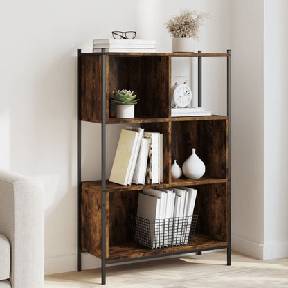 Bookcase Smoked Oak 72x28x109 cm Engineered Wood