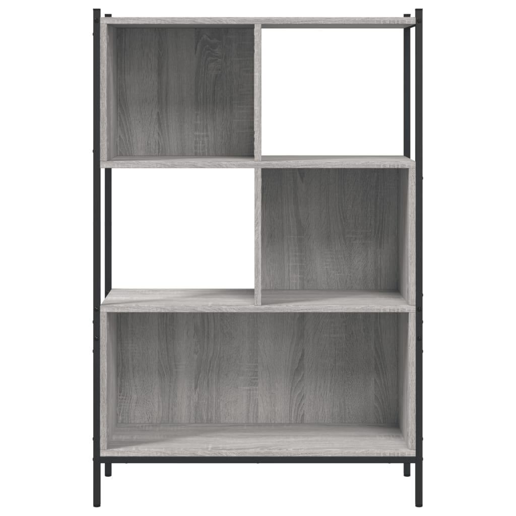 Bookcase Grey Sonoma 72x28x109 cm Engineered Wood