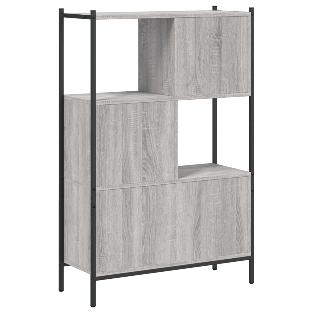 Bookcase Grey Sonoma 72x28x109 cm Engineered Wood