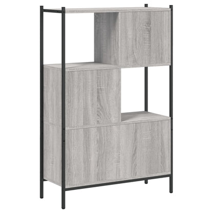 Bookcase Grey Sonoma 72x28x109 cm Engineered Wood