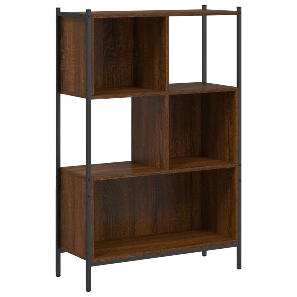 Bookcase Brown Oak 72x28x109 cm Engineered Wood