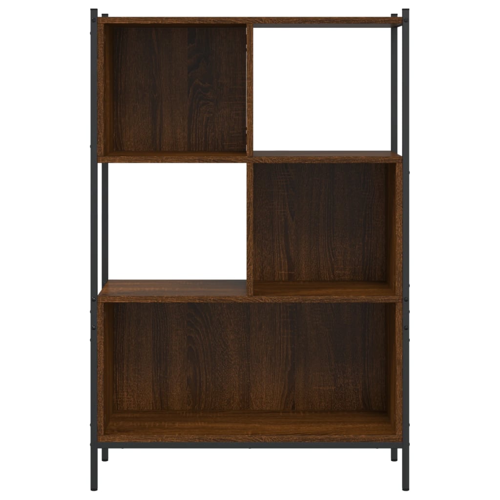 Bookcase Brown Oak 72x28x109 cm Engineered Wood