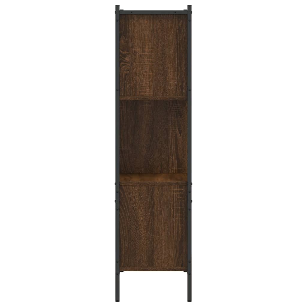 Bookcase Brown Oak 72x28x109 cm Engineered Wood