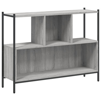 Bookcase Grey Sonoma 102x28x77.5 cm Engineered Wood