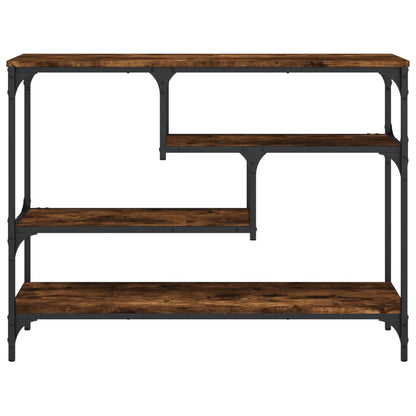 Console Table Smoked Oak 100x30x75 cm Engineered Wood