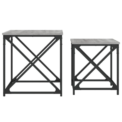 Nesting Coffee Tables 2 pcs Grey Sonoma Engineered Wood