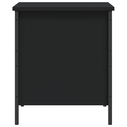 Storage Bench Black 40x42.5x50 cm Engineered Wood