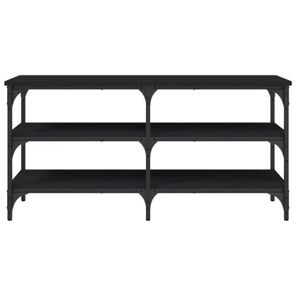 Shoe Bench Black 100x38.5x49 cm Engineered Wood