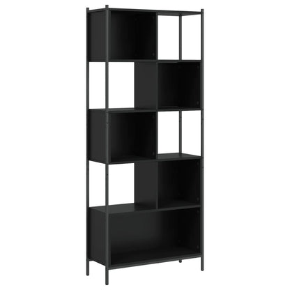 Bookcase Black 72x28x172 cm Engineered Wood