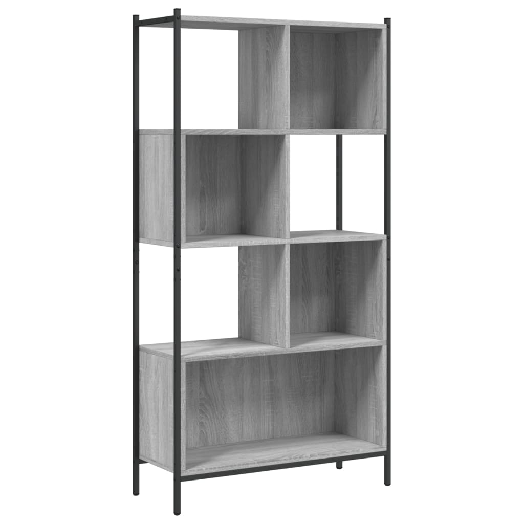 Bookcase Grey Sonoma 72x28x172 cm Engineered Wood