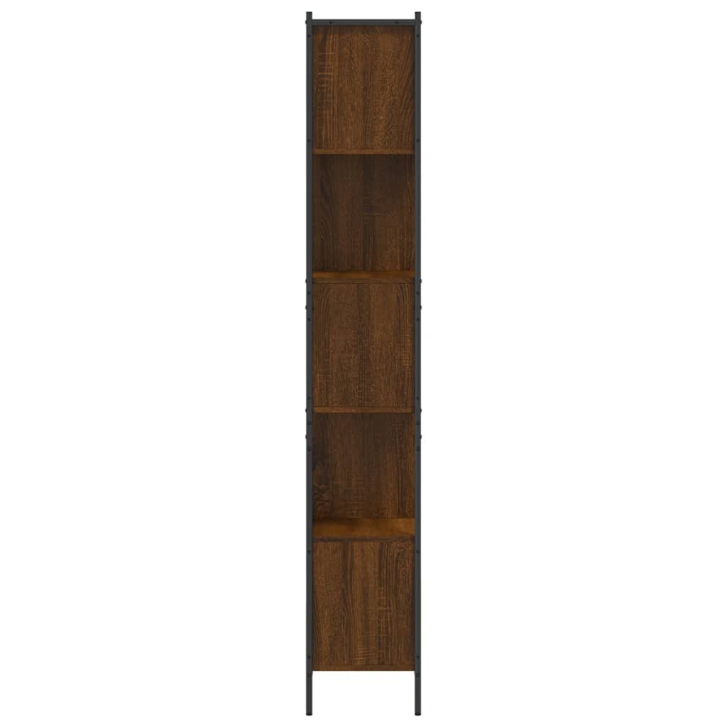 Bookcase Brown Oak 72x28x172 cm Engineered Wood