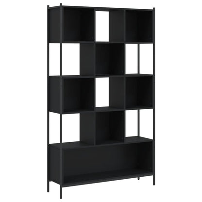 Bookcase Black 102x28x172 cm Engineered Wood