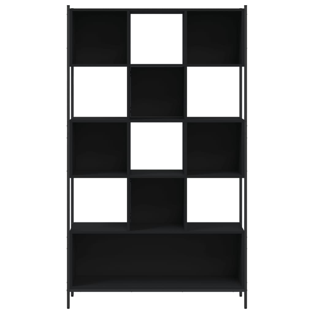 Bookcase Black 102x28x172 cm Engineered Wood