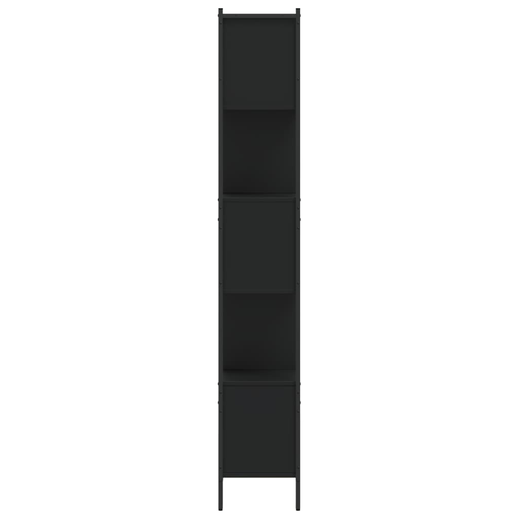 Bookcase Black 102x28x172 cm Engineered Wood