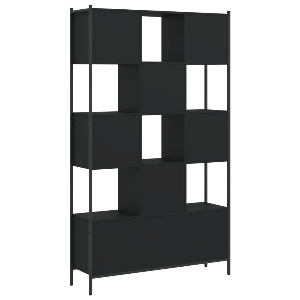 Bookcase Black 102x28x172 cm Engineered Wood