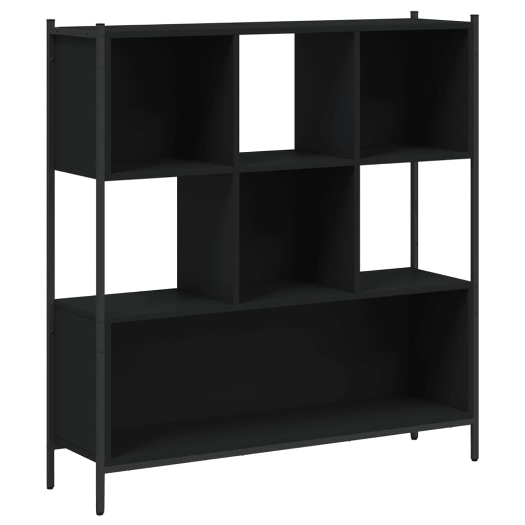 Bookcase Black 102x28x172 cm Engineered Wood