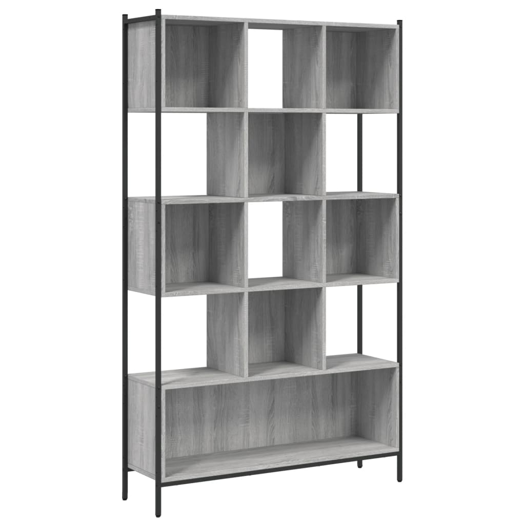 Bookcase Grey Sonoma 102x28x172 cm Engineered Wood