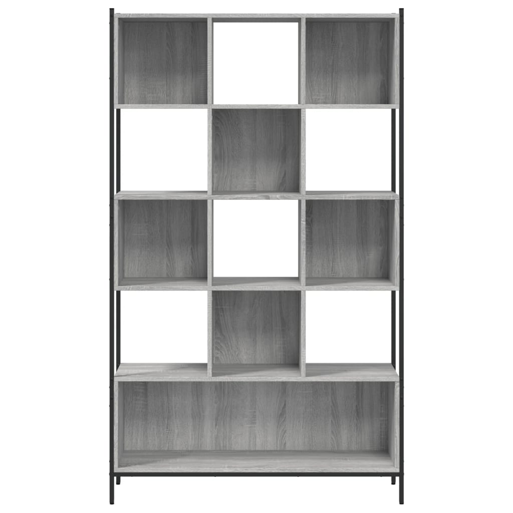 Bookcase Grey Sonoma 102x28x172 cm Engineered Wood