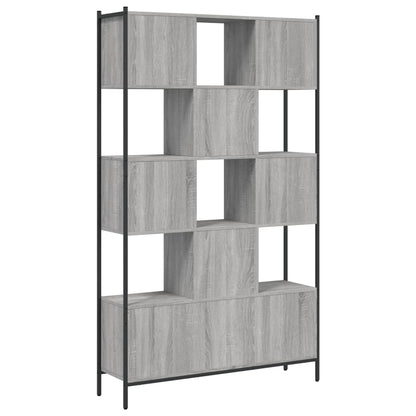 Bookcase Grey Sonoma 102x28x172 cm Engineered Wood