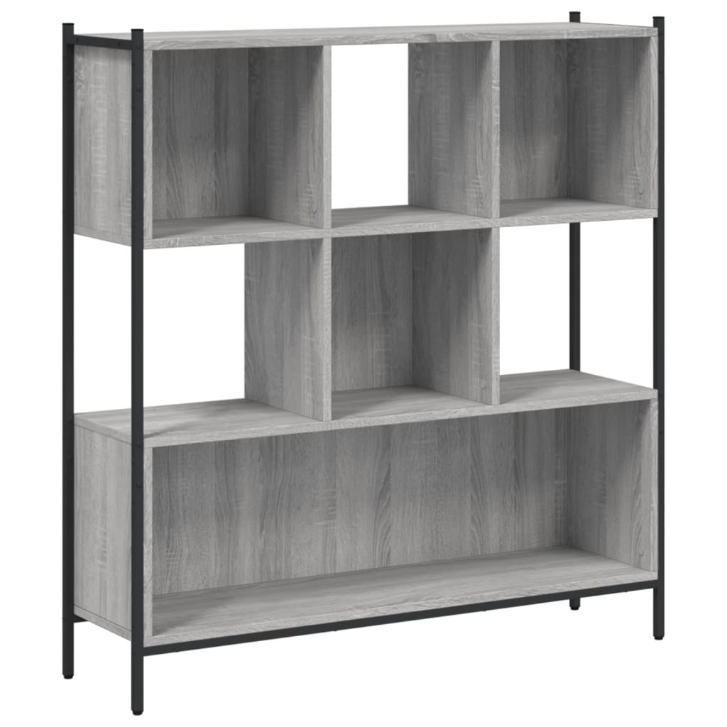 Bookcase Grey Sonoma 102x28x172 cm Engineered Wood