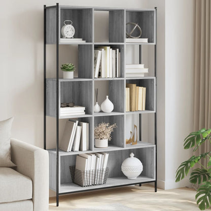 Bookcase Grey Sonoma 102x28x172 cm Engineered Wood