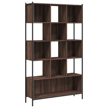 Bookcase Brown Oak 102x28x172 cm Engineered Wood