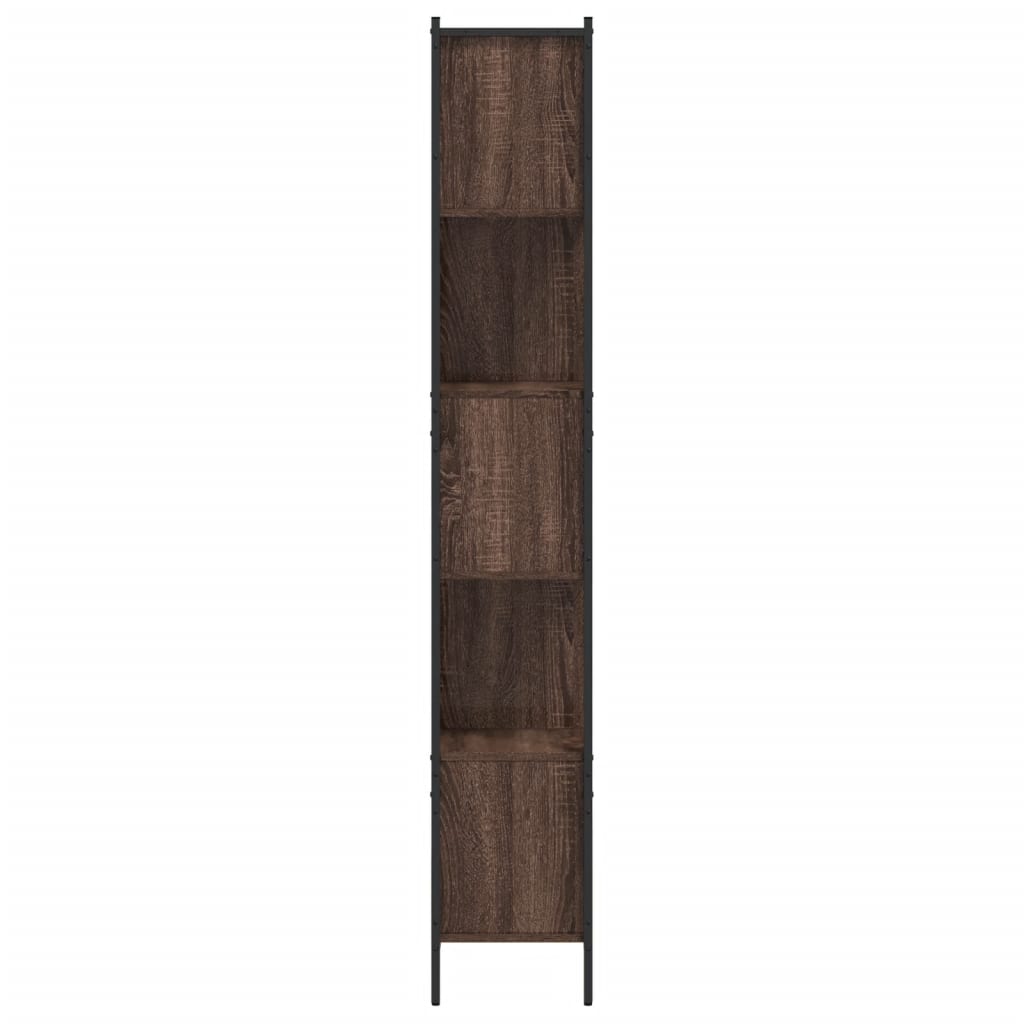 Bookcase Brown Oak 102x28x172 cm Engineered Wood