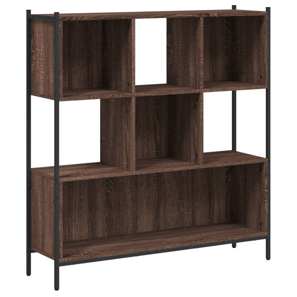 Bookcase Brown Oak 102x28x172 cm Engineered Wood