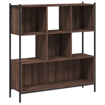 Bookcase Brown Oak 102x28x172 cm Engineered Wood