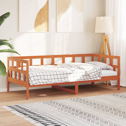 Day Bed without Mattress Wax Brown 80x200 cm Solid Wood Pine