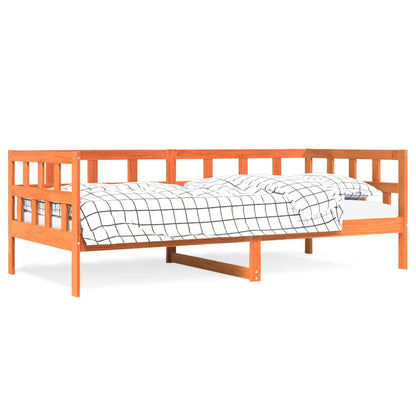 Day Bed without Mattress Wax Brown 80x200 cm Solid Wood Pine