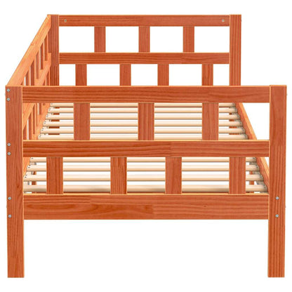 Day Bed without Mattress Wax Brown 80x200 cm Solid Wood Pine