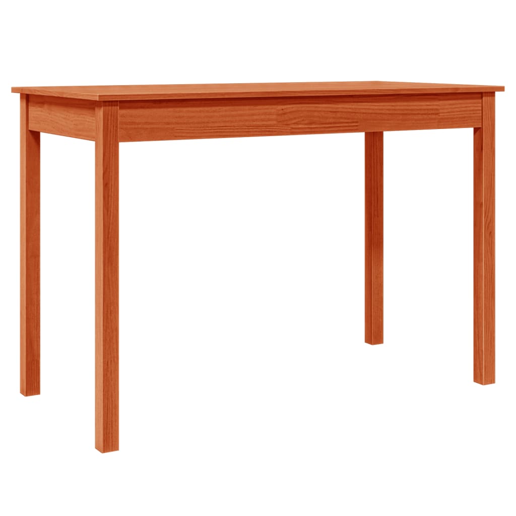 Dining Table Wax Brown 110x55x75 cm Solid Wood Pine