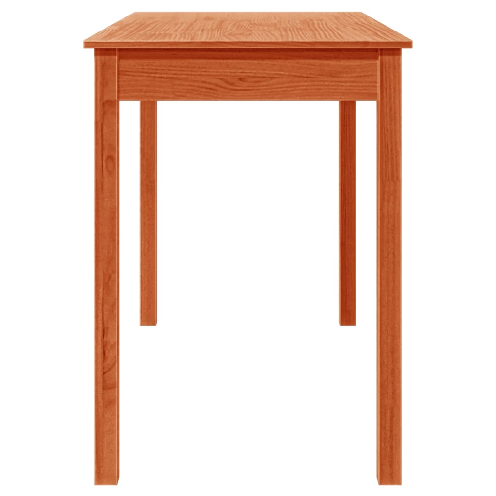 Dining Table Wax Brown 110x55x75 cm Solid Wood Pine